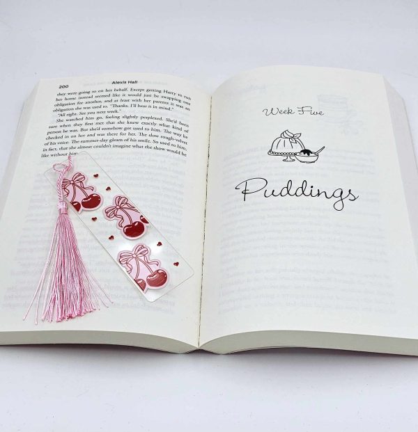 Pretty Please with a Cherry on Top Acrylic Bookmark